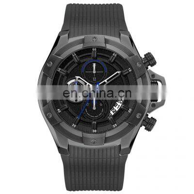 China Sports Watches Men Stainless Steel Silicone Strap Man Watch