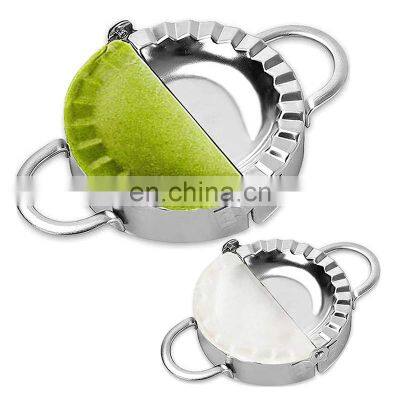 Stainless Steel Dumpling Ravioli Maker Press, Easy-tool for Dumpling Wrapper Dough Stamp Cutter Pastry Pie Making