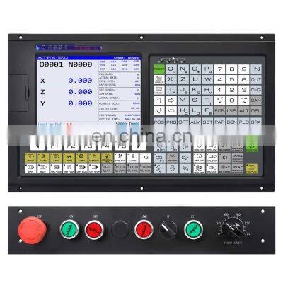 Cheap 3-axis CNC control system kit similar to GSK CNC controller panel, with ATC + PLC CNC lathe controller