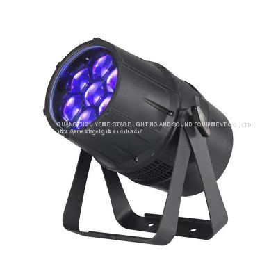 Outdoor par can high quality led waterproof light stage 7pcs 40w wash rgbw 4in1 with zoom par light