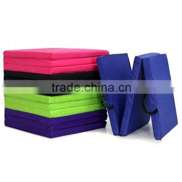 3-Fold sponge PVC exercise mat / crossfit gym use mat