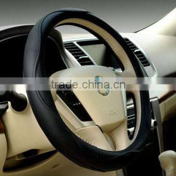 Leather steering cover