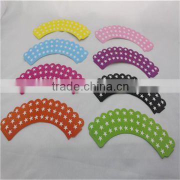 Wholesale Party Supplies Star Cupcake Wrappers for Cake Decoration