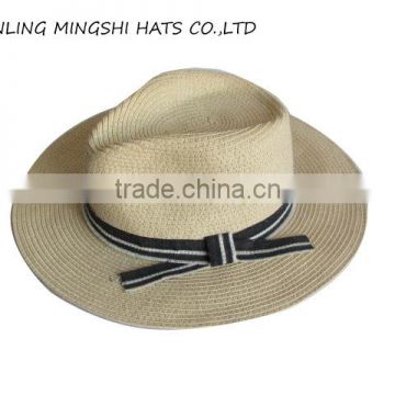bulk straw cowboy hats for lady with bow