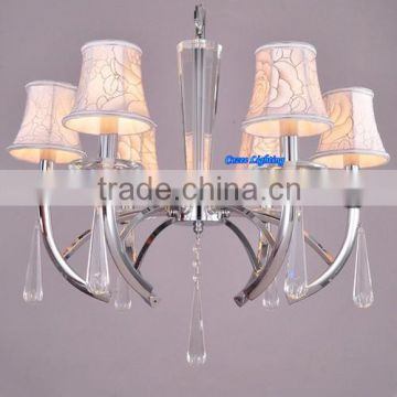 Modern Decorative Wrought Iron Crystal Hanging Chandeliers Light Professional Lighting Fixtures China Supplier CZ2086/6