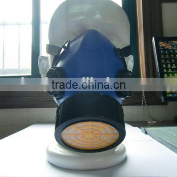gas respirators face mask chemical gas respirator TPR frame military & chemical double actived carbon filter gas respirator