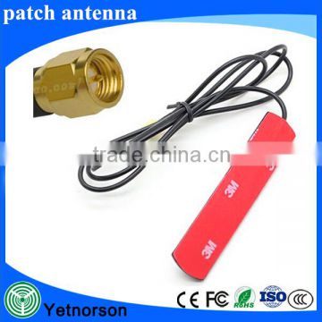 high gain antenna 433mhz patch antena 3dbi with RG174 cable and SMA connector