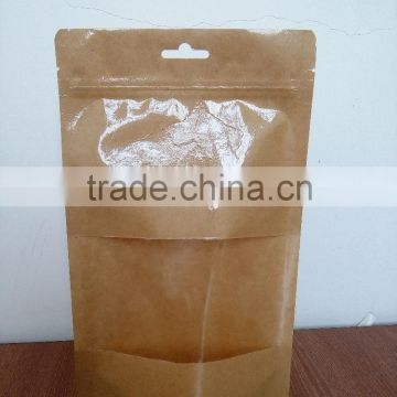 kraft paper tea bag with clear window