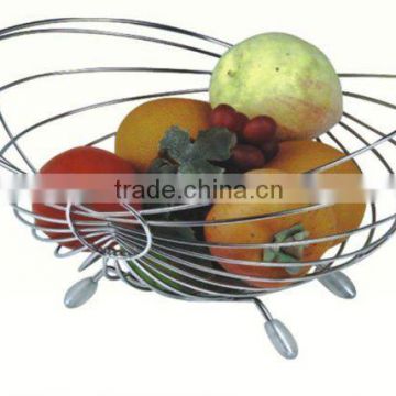 Portable metal fruit basket