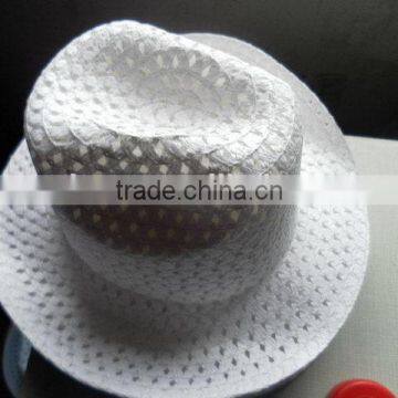 China supplier manufacture top quality cowboy paper hat and straw hat