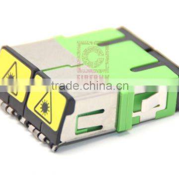 SC/APC Duplex Fiber Adapter Without Flange With Double Shutter