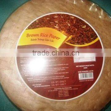 Brown rice paper