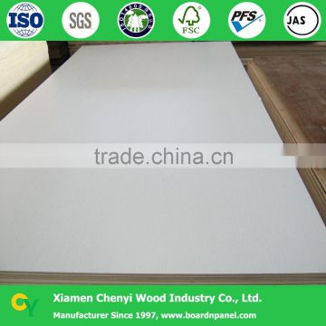 matt white melamine faced chipboard wood panel