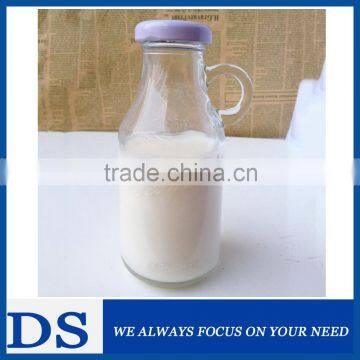 Wholesale 250ml glass juice bottles with small handle and cap