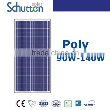Poly-crystalline Solar Panel / Solar Module 90W 100W 110W 120W 130W 140W With TUV/IEC Certification