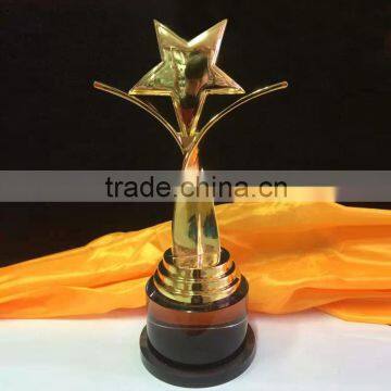 2015 New Design Crystal Metal Star Trophy