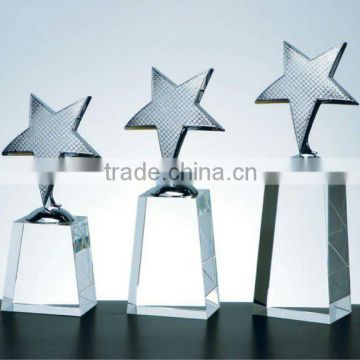 Yiwu years crystal star trophy for souvenir different size(R-0545