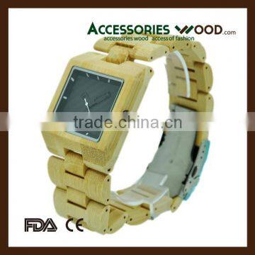 natural charming bamboo watch 2016 quartz wood watch for men