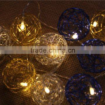 Colorful Ball Wall White LED String Light For Home and Party decor