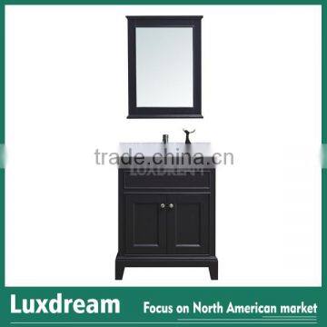 24" modern bathroom vanity with dovetail drawer for USA market