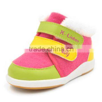 2016 Wholesale winter thicken warm soft baby shoes toddler shoes