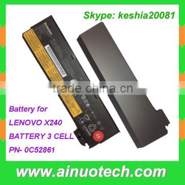 laptop battery for LENOVO X240 BATTERY 3 CELL rechargeable lithium battery PN- 0C52861