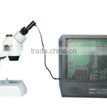 0.35 MP video trinocular stereo microscope