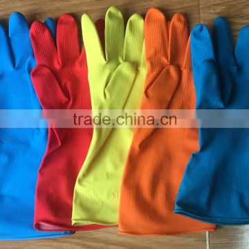 New arrivel 30-75 g gentle touch Fancy long different colorsately latex exfact from factory directly for cleanning food with CE