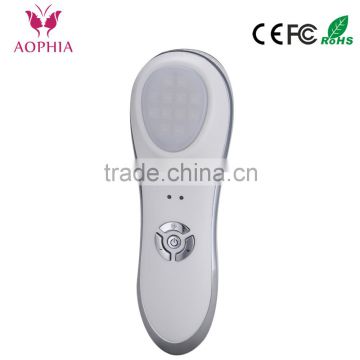 Portable Vibration +Photo LED therapy beauty device color led light therapy facial lifting wrinkle device
