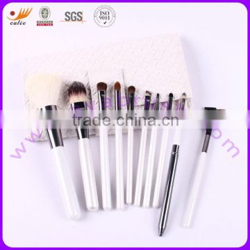 10pcs Pure Whiteness Cosmetic Brush Set for ladies