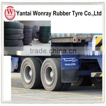 Hydraulic container load solid tyre for truck trailer used in stations docks tire 1000-20