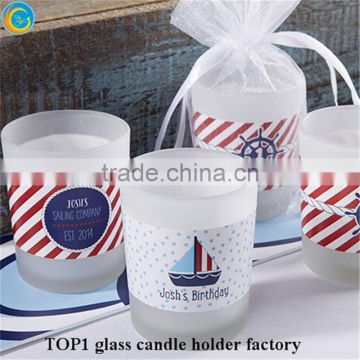 target candle holders Classic Frosted Glass Tealight Candle Holder 9cm