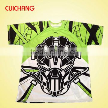 100% polyester lacrosse shooting shirts