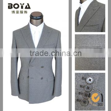 2015 new style double breasted brazer winter jacket men suits made in china