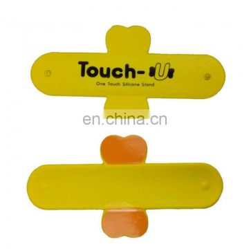 yellow and orange touch-u mobile phone scaffolds, the U shape phone bracket