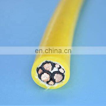 Flexible PUR electrical power cable for drum reel application
