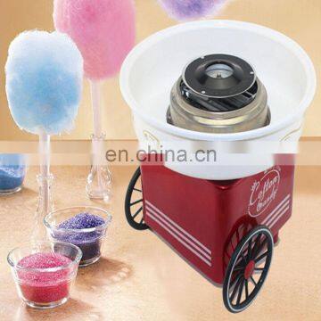 Hot Sale Commercial Cotton Candy Floss Making Machine with flower cart