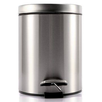 Stainless Trash Bin Commercial Indoor Public Garbage Bin Slow Down