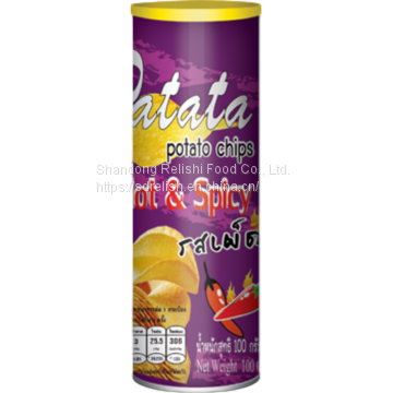 Halal snack foods Pringles Style Potato Crisps