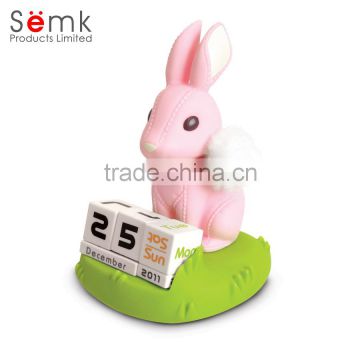2016 custom made rabbit shape design calendar Chinese advent calendar on sale