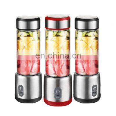 China 450ml PP+stainless Steel portable juicer/portable Mini blender/USB Blender