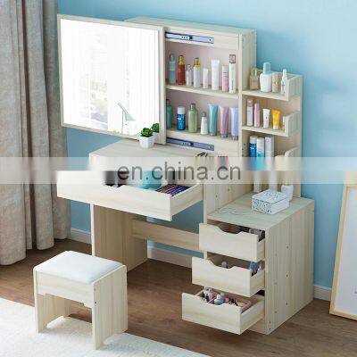 Vanity Set Nordic Style Simple Dressing Table Bedroom Fashion Makeup Table with Mirror