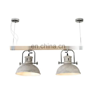 HUAYI Modern Industrial Simple style Restaurant Wood Decorative Hanging Lamp Bar Office Residence LED Light