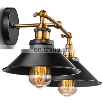 Vintage Countryside Iron Wall Sconce Light Fixtures Indoor Led Wall Lamps Wall Lamps Luminaire Without Bulb