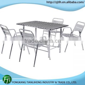 high quality steel table chairs design