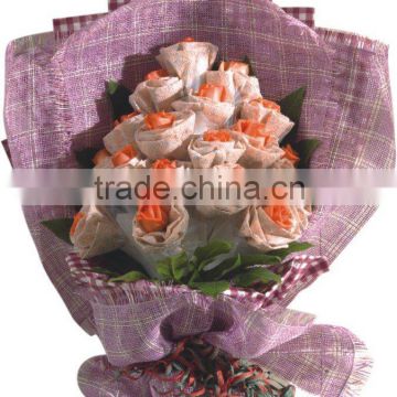 paper mesh/paper flower making craft/packing ribbon