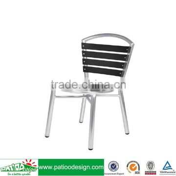 Outdoor and Indoor Aluminum Frame Chair with Durawood Seat & Back