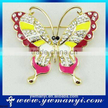 New arrival eco-friendly 2016 product latest gift items large butterfly brooch B0102