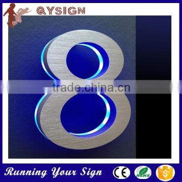 High Illuminated #304 Stainless Steel Halo Led Sign for Advertisement