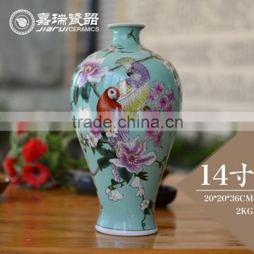Antique Chinese White Ceramic vase painting designs